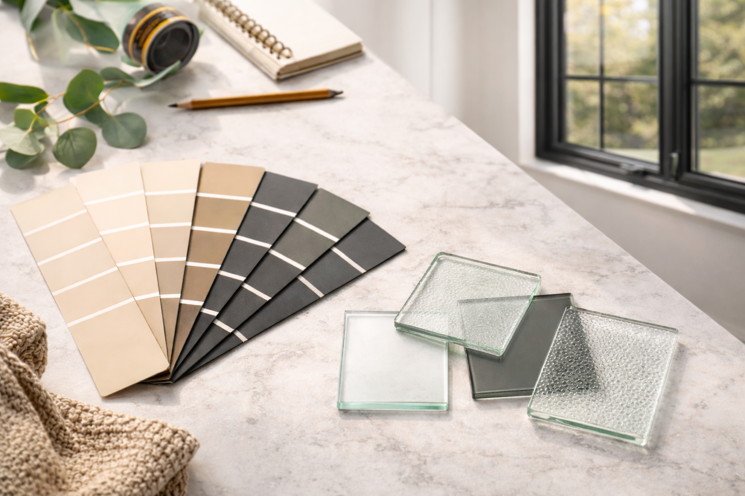 Window and door customization options — frame colours, glass types, grids, and Low-E coatings explained