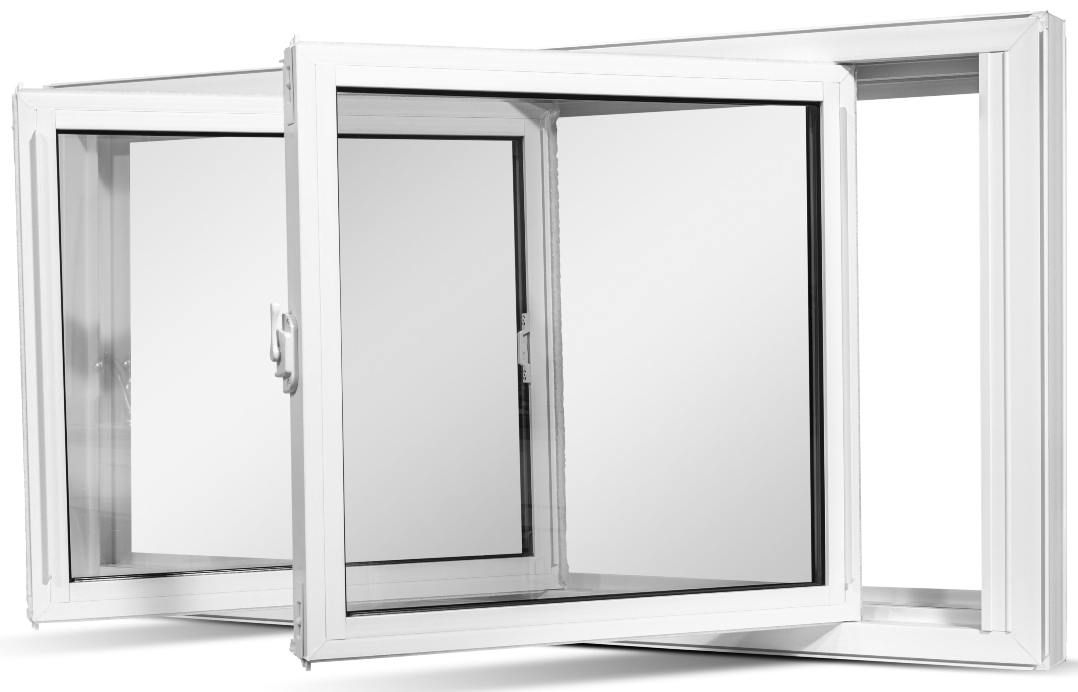 Window 2 Slider Double Tilt Slider Window - White | Iris Windows & Doors