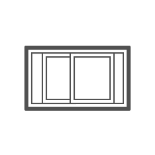A black and white image depicting a window with a simple frame and clear glass panes.